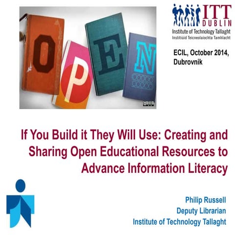 open educational resources to advance information literacy. author: philip ru...