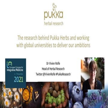 #ECIM 2021 Importance of herbal research