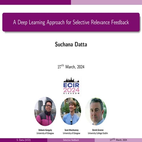 A Deep Learning Approach for Selective Relevance Feedback-presented in ...