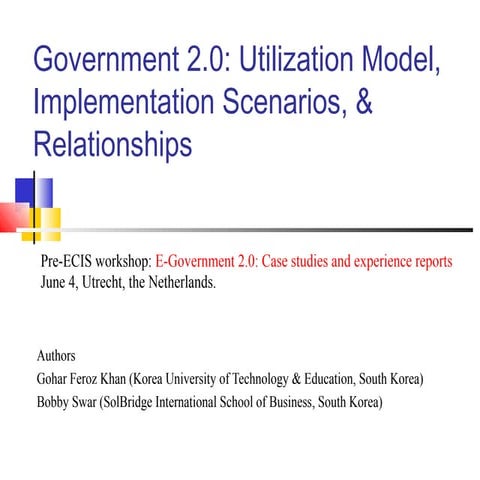 Government 2.0 Explained | PPT