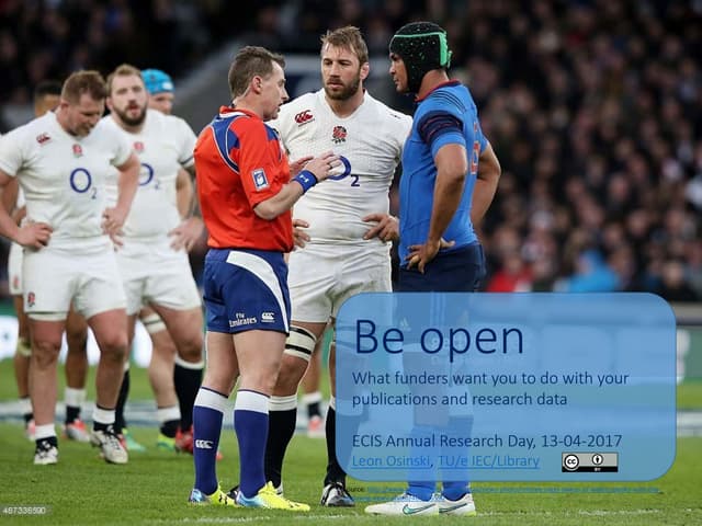 Be open: what funders want you to do with your publications and research data