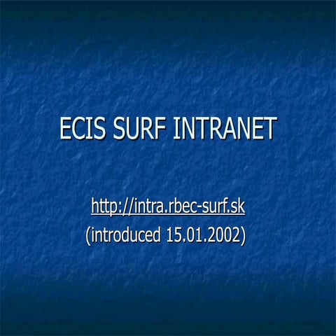 Ecis surf intranet