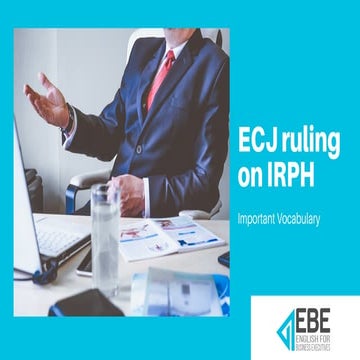 ECJ's ruling on IRPH 