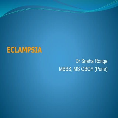 Eclampsia