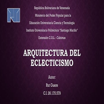 Arquitectura del eclectismo