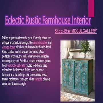 Eclectic & Rustic Farmhouse Interior