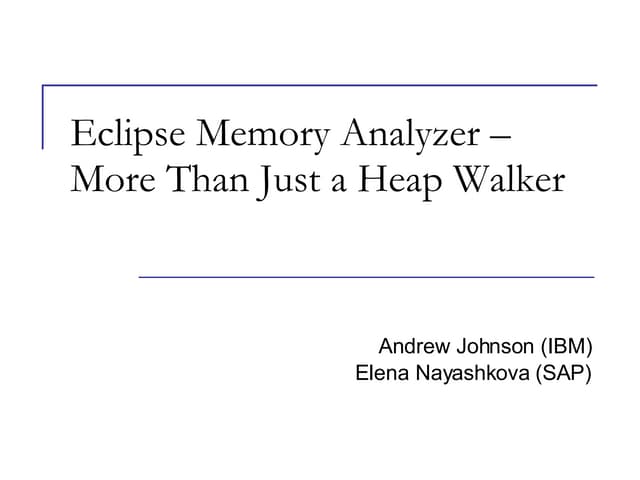 Eclipse Memory Analyzer