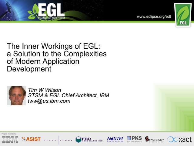 Eclipse EDT - EGL Inner Workings - June 2011