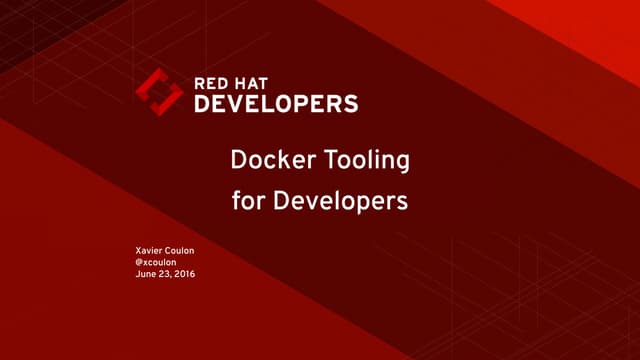 Eclipse Neon Webinar - Docker Tooling for Developers