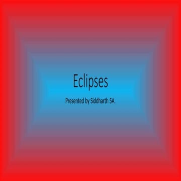 Lunar eclipse | PPTX