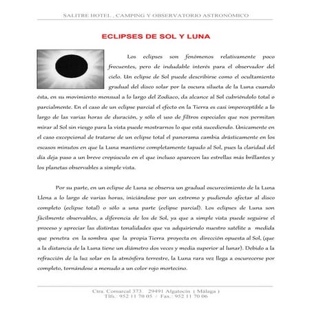 Eclipses de sol y luna | DOC