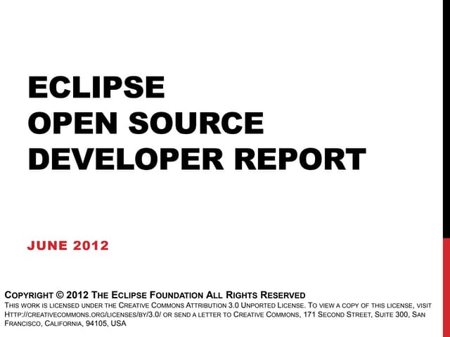 Eclipse survey 2012 report [final]