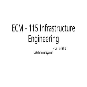 ECM – 115 Infrastructure Engineering.pptx