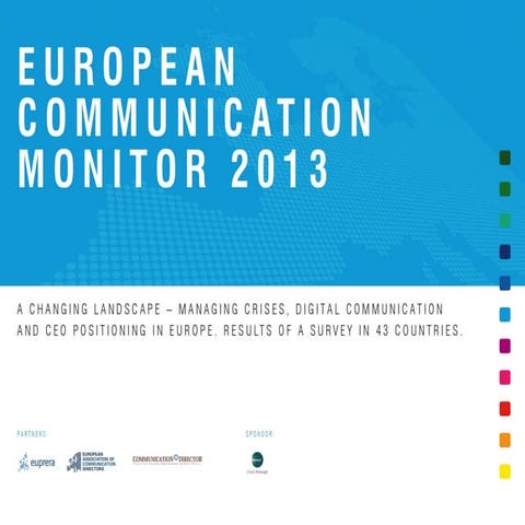 European Communication Monitor - ECM 2013 - Results