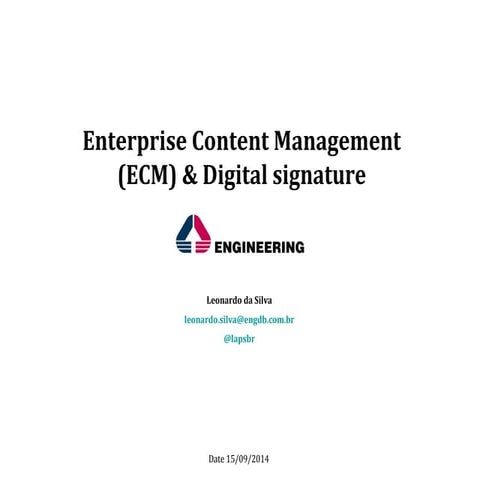 ECM & Digital Signature