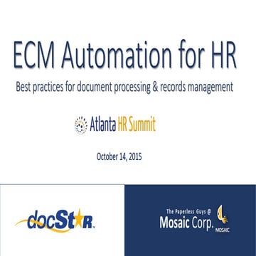 ECM Automation for HR Departments