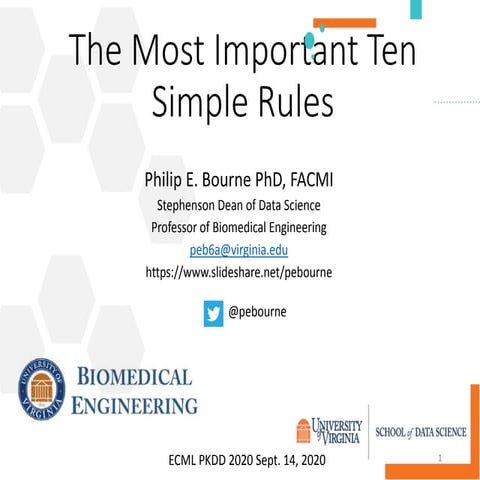 The Most Important Ten Simple Rules