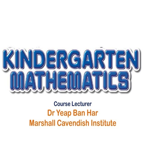 ECM Number Bonds for Kindergarten