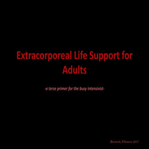 ECMO - beyond protective ventilation