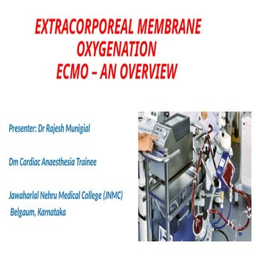 Ecmo nurse presentation | PPTX