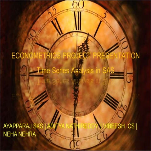 Ecm time series forecast