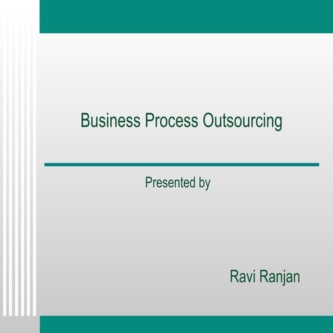 Business Process Outsourcing | PPTX