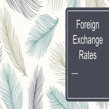 Foreign Exchange Rates