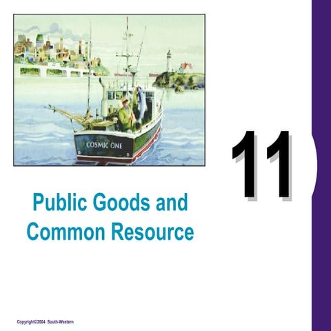 Public Goods and Common Resources | PPT