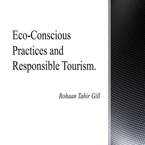 Sustainable Travel: A Responsible Approach to Tourism | PDF