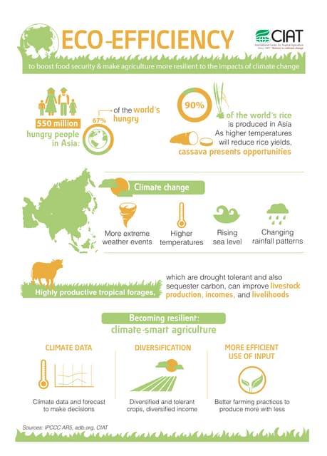 Infographic - Eco-efficiency to boost food security & make agriculture more resilient to the impacts of climate change in Asia