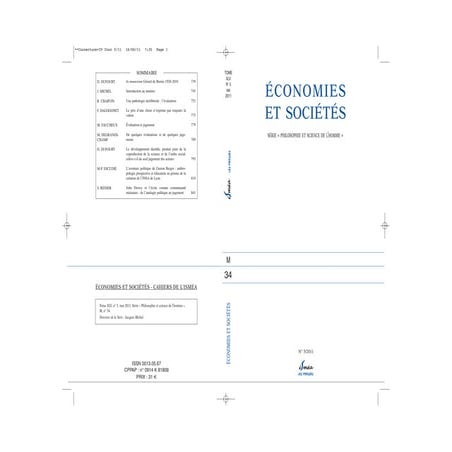 Economies et Sociétés