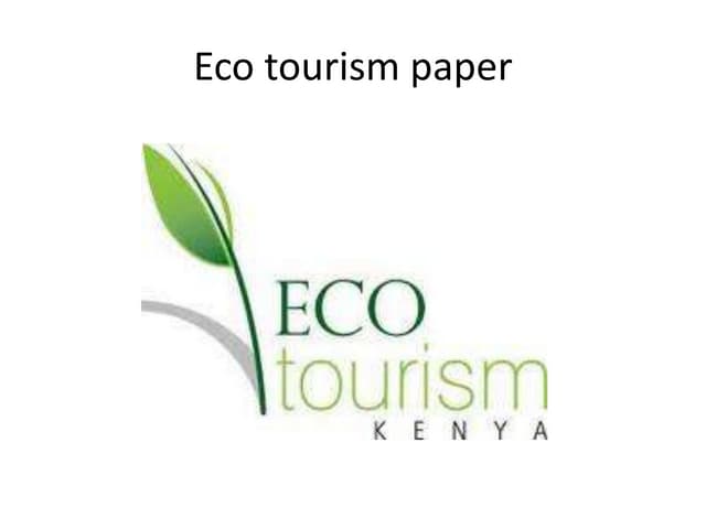 Eco tourism project paper