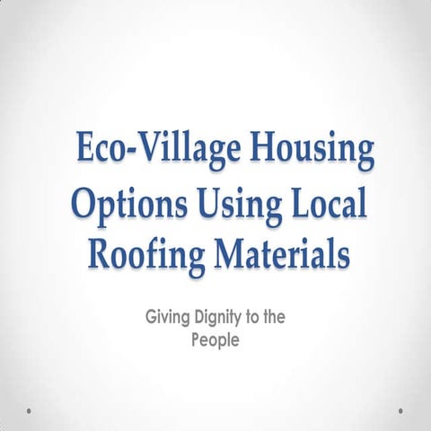Eco-Village Presentation
