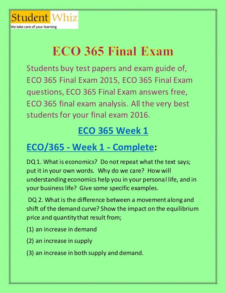 Eco 365 wk 1 article analysis image