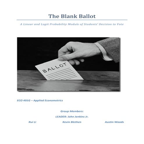 ECO491 Group Project