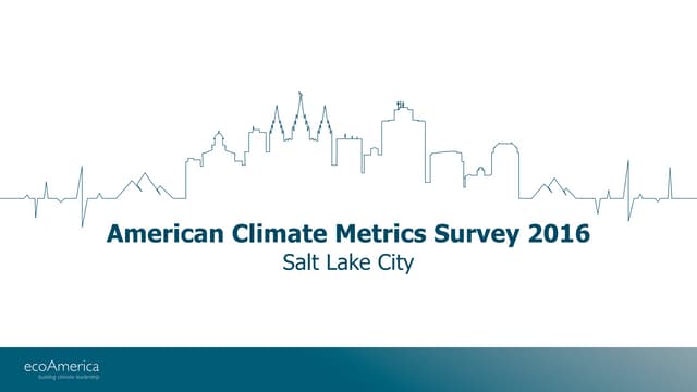 American Climate Metrics Survey 201...