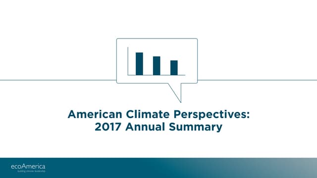 American Climate Perspectives 2017 ...