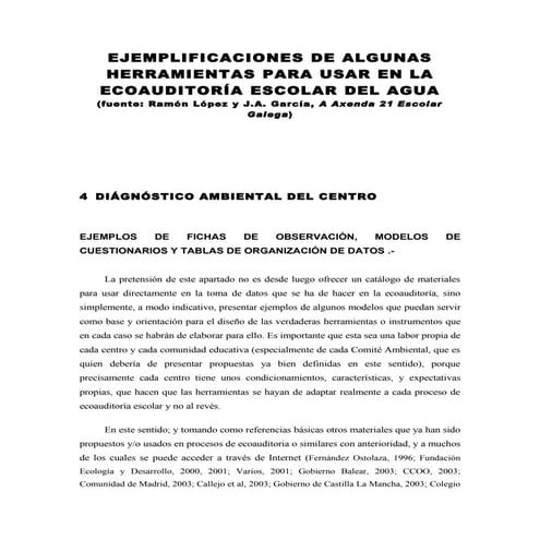 Ecoauditoría del agua