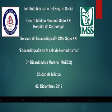 Ecocardiografia en la sala de hemodinamia