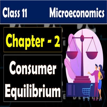 CHAP 2 PPT Grade 11 Consumer Equilibrium