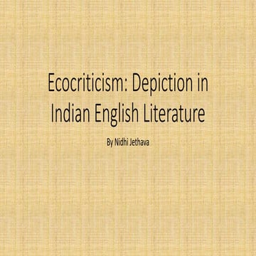 Ecocriticism