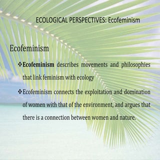EcofEminism 