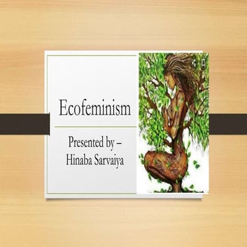 Ecofeminism 