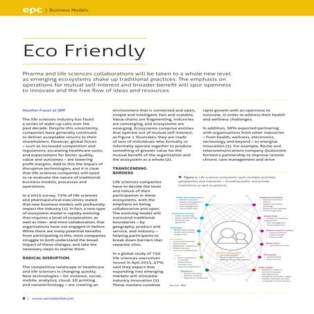 Eco friendly: The emerging life sciences ecosystem    