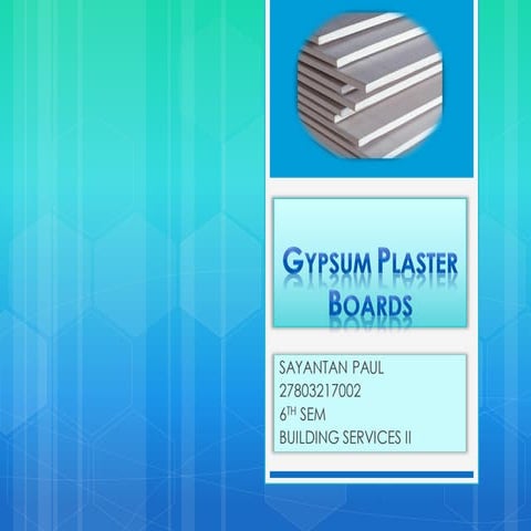 Ecofriendly material GYPSUM BOARDS