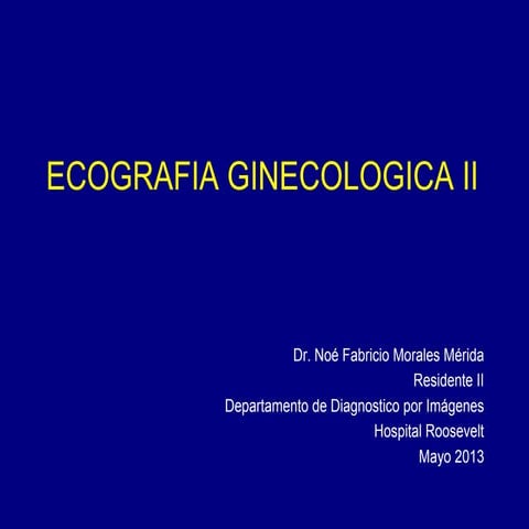Ecografia ginecologica