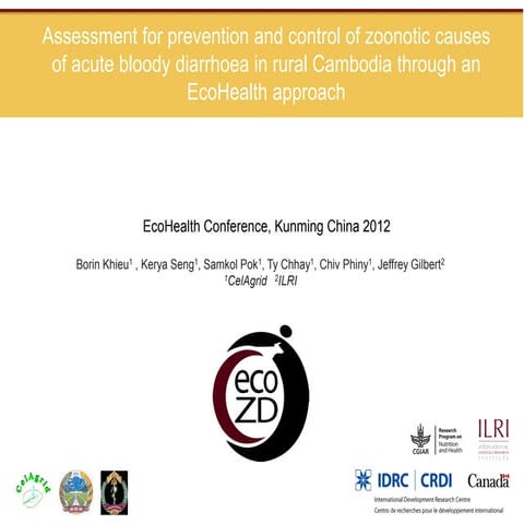 Assessment for prevention and control of zoonotic causes of acute bloody diar...