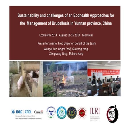 Sustainability and challenges of ecohealth approaches for the management of b...