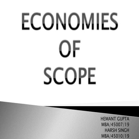 Economies of Scope
