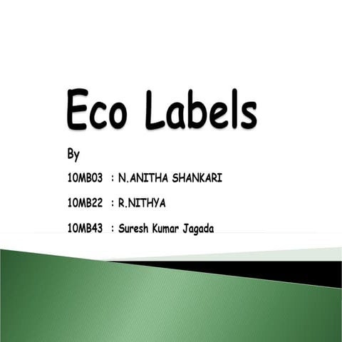 Eco labels
